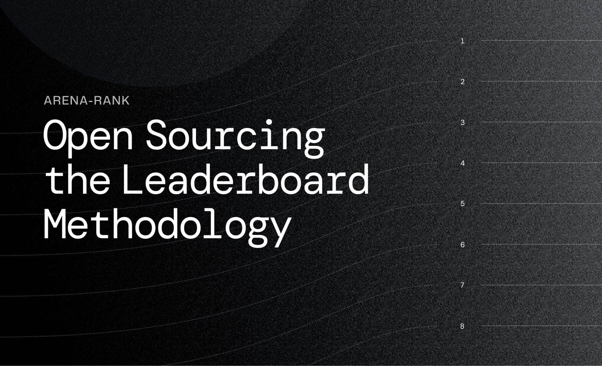 Arena-Rank: Open Sourcing the Leaderboard Methodology
